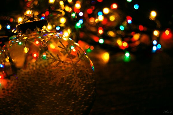 Glas Weihnachtsbaum Spielzeug. Girlande