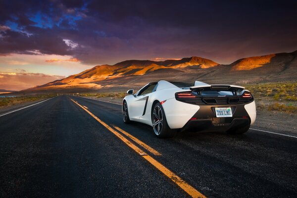 Promotional photo of a foreign car supercar