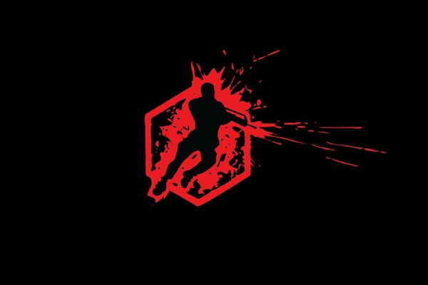 Логотип минимализм война крови