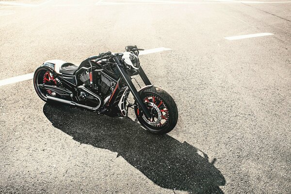 Harley davidson barracuda chopper schwarz