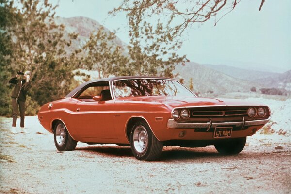 Dodge challenger 1971 fondo de pantalla frontal