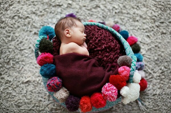 Doux rêve d un bébé à Carreaux