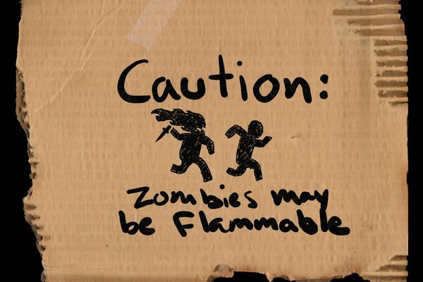 Warning Flammable items