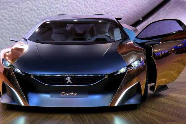 Peugeot brillante con puerta abierta