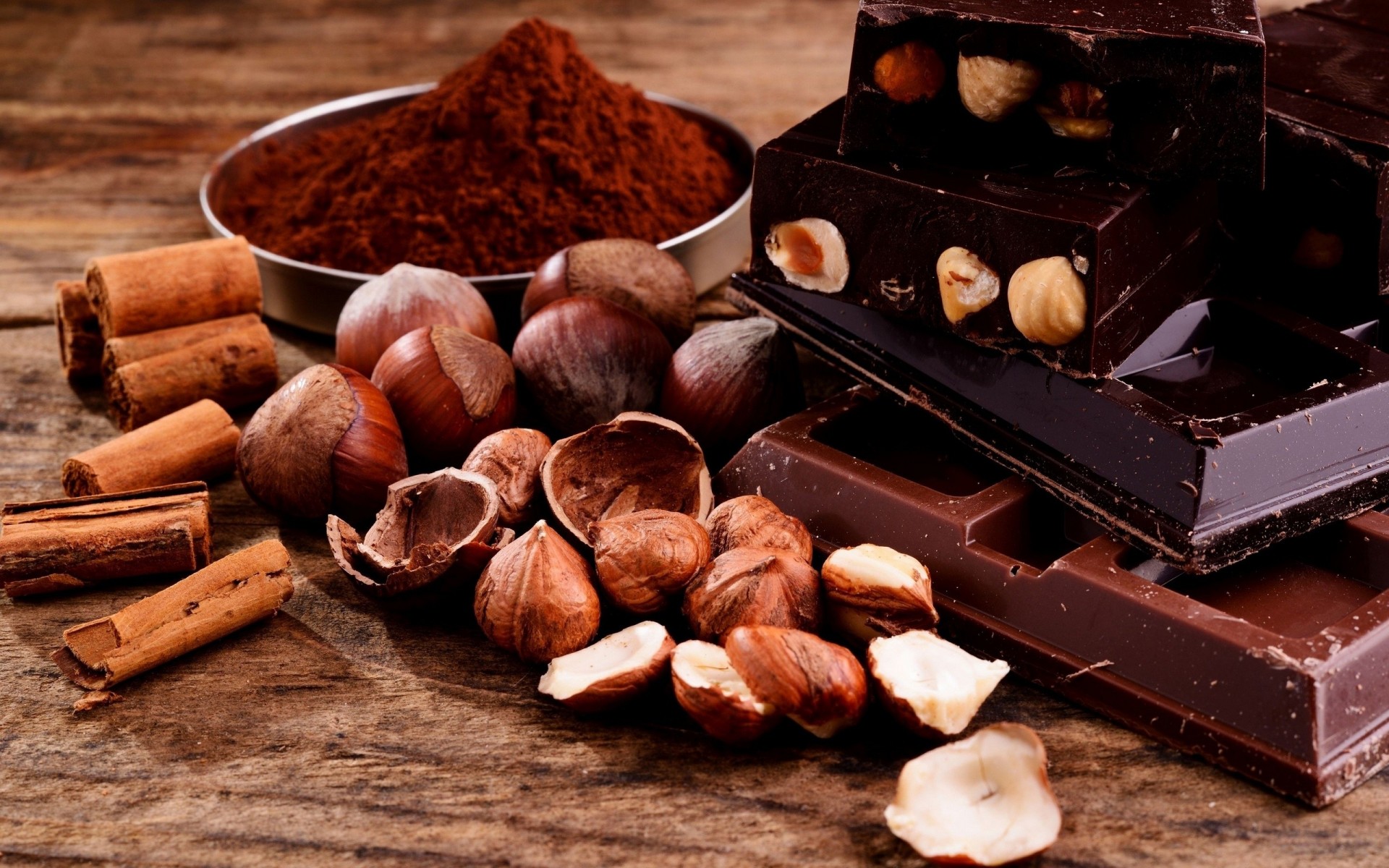 cioccolato nocciola cannella noce