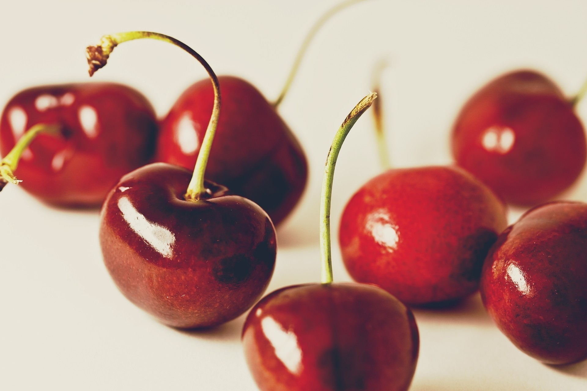 rot obst essen kirschen