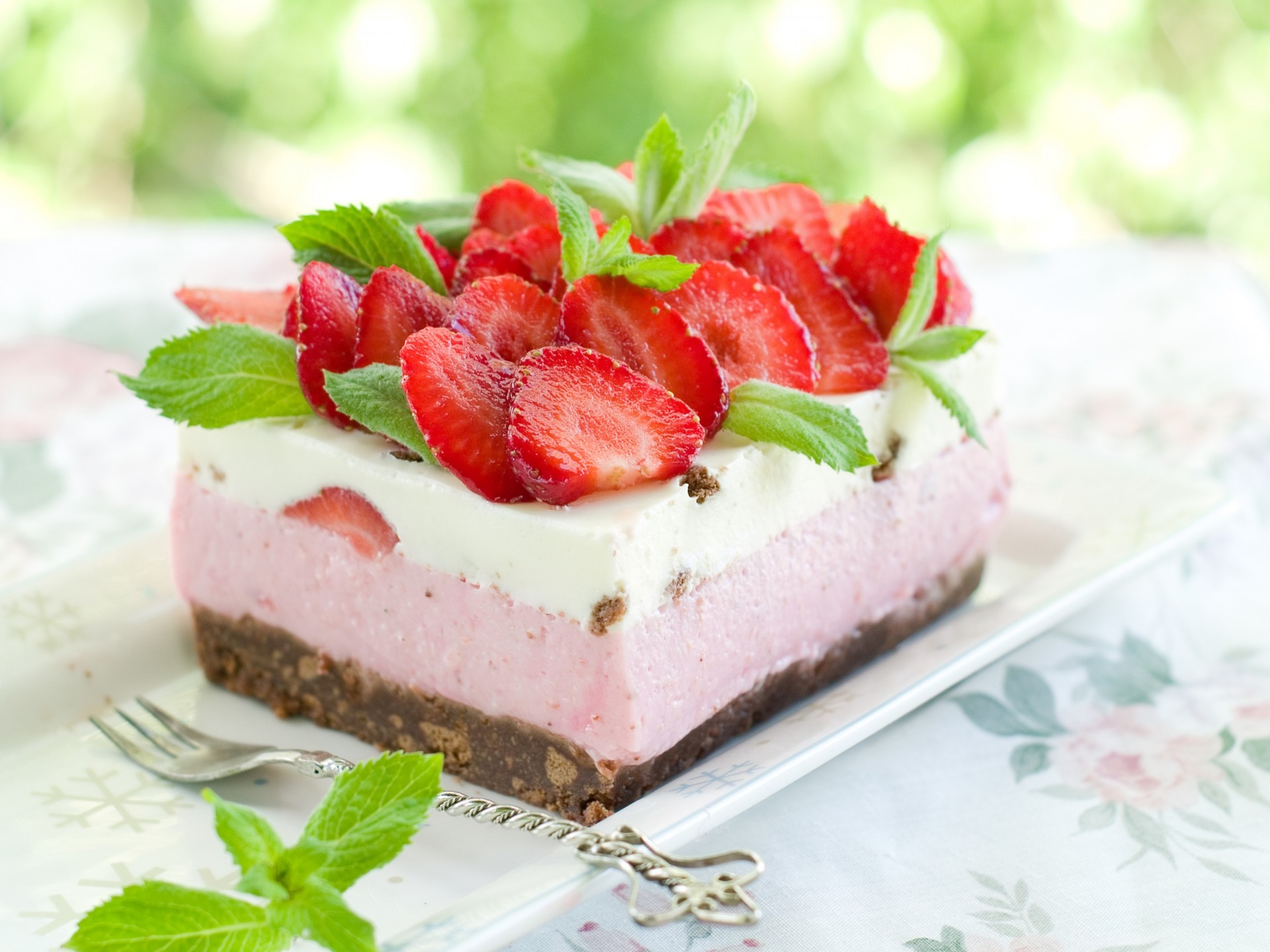 gâteau fraise dessert