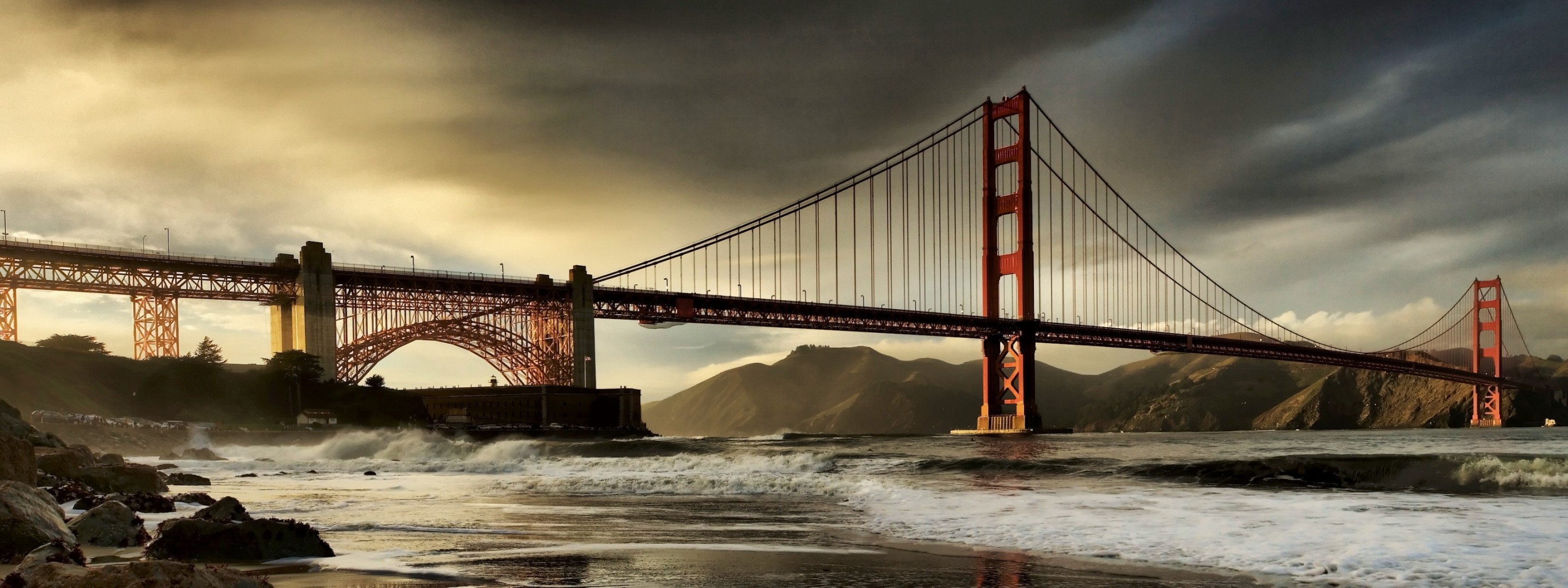 bridge gulf clouds golden gate san francisco