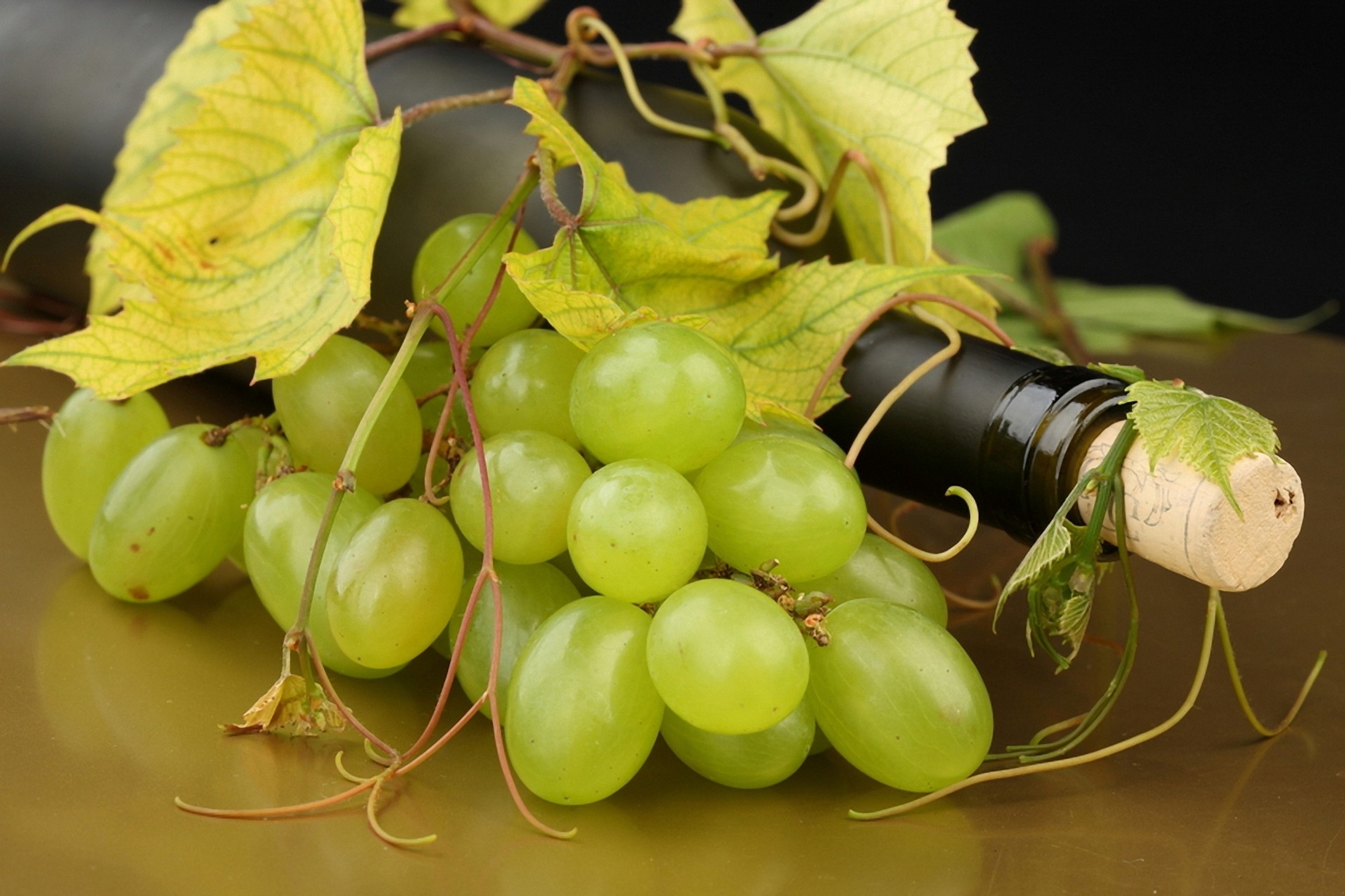 blatt trauben ranken kruste wein flasche marmelade weiß