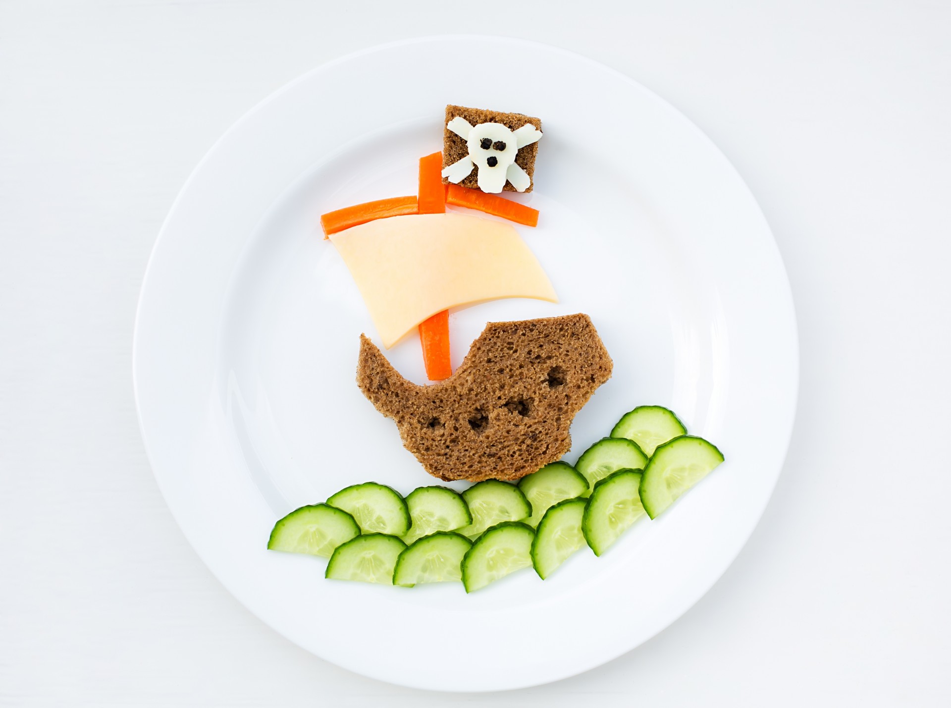 breakfast cucumber cheese food bread plate pepper creativity