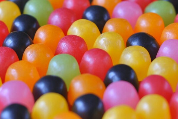 Colorful mouth-watering candies