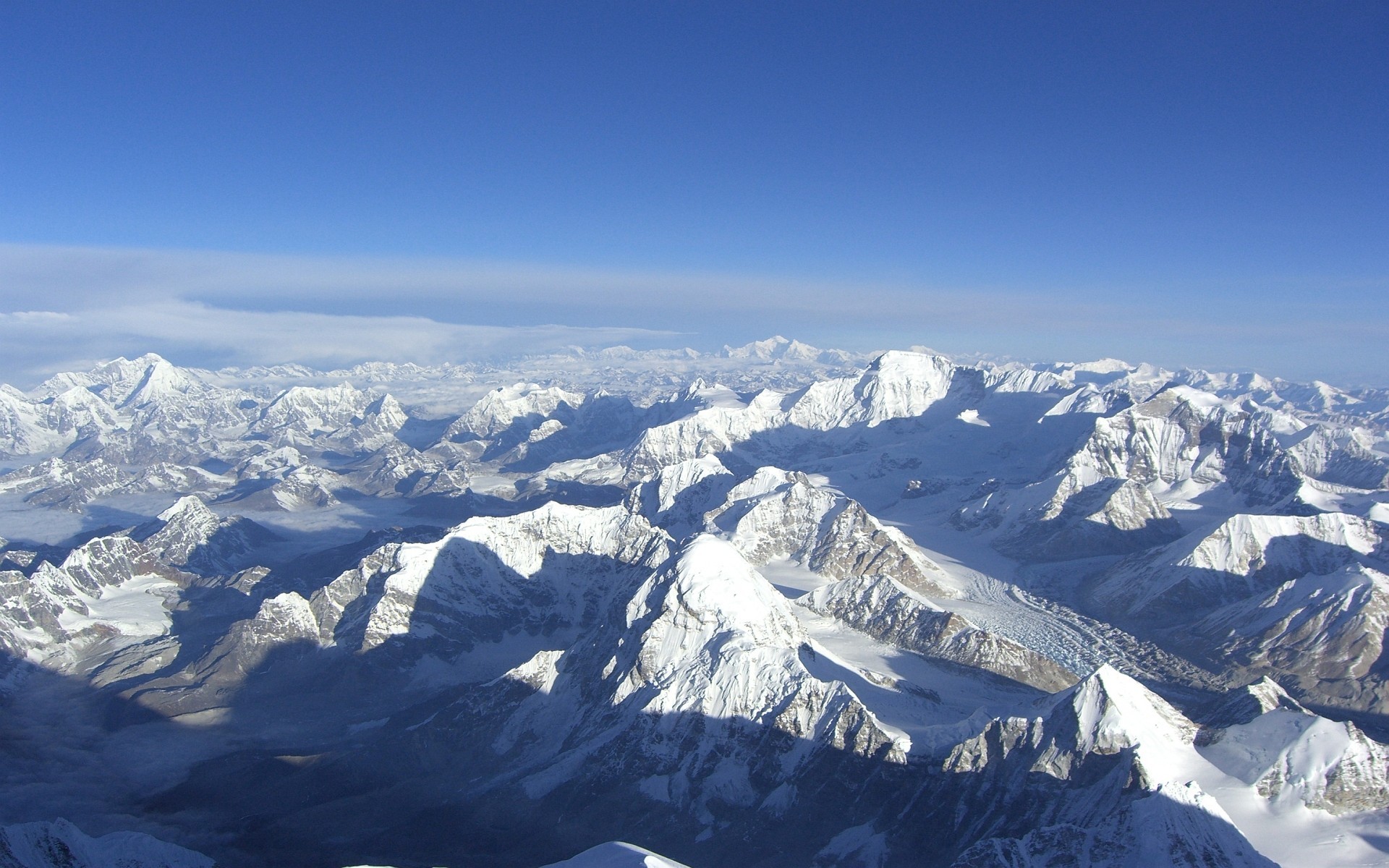 montagnes neige ciel