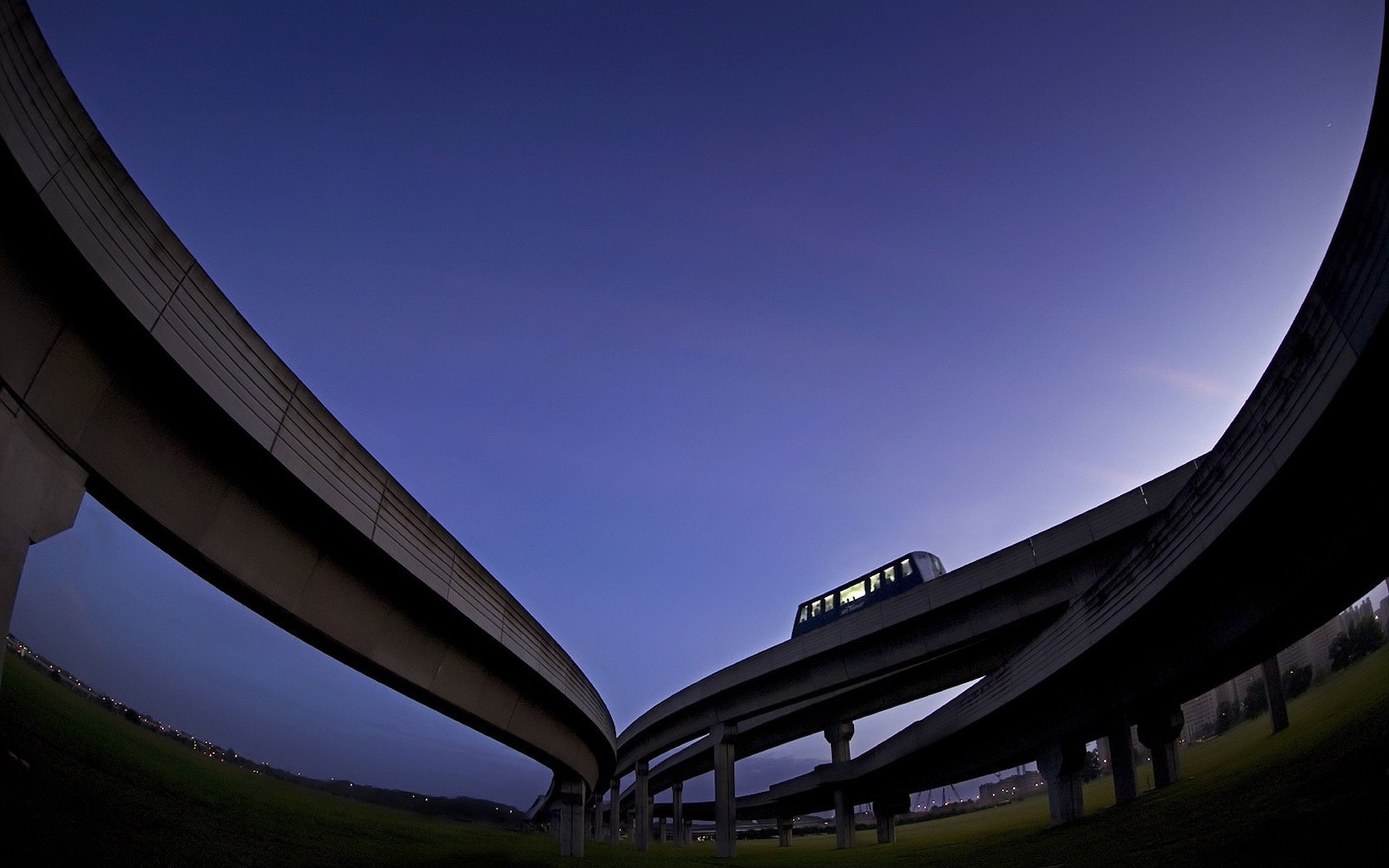 straße überführung bus himmel