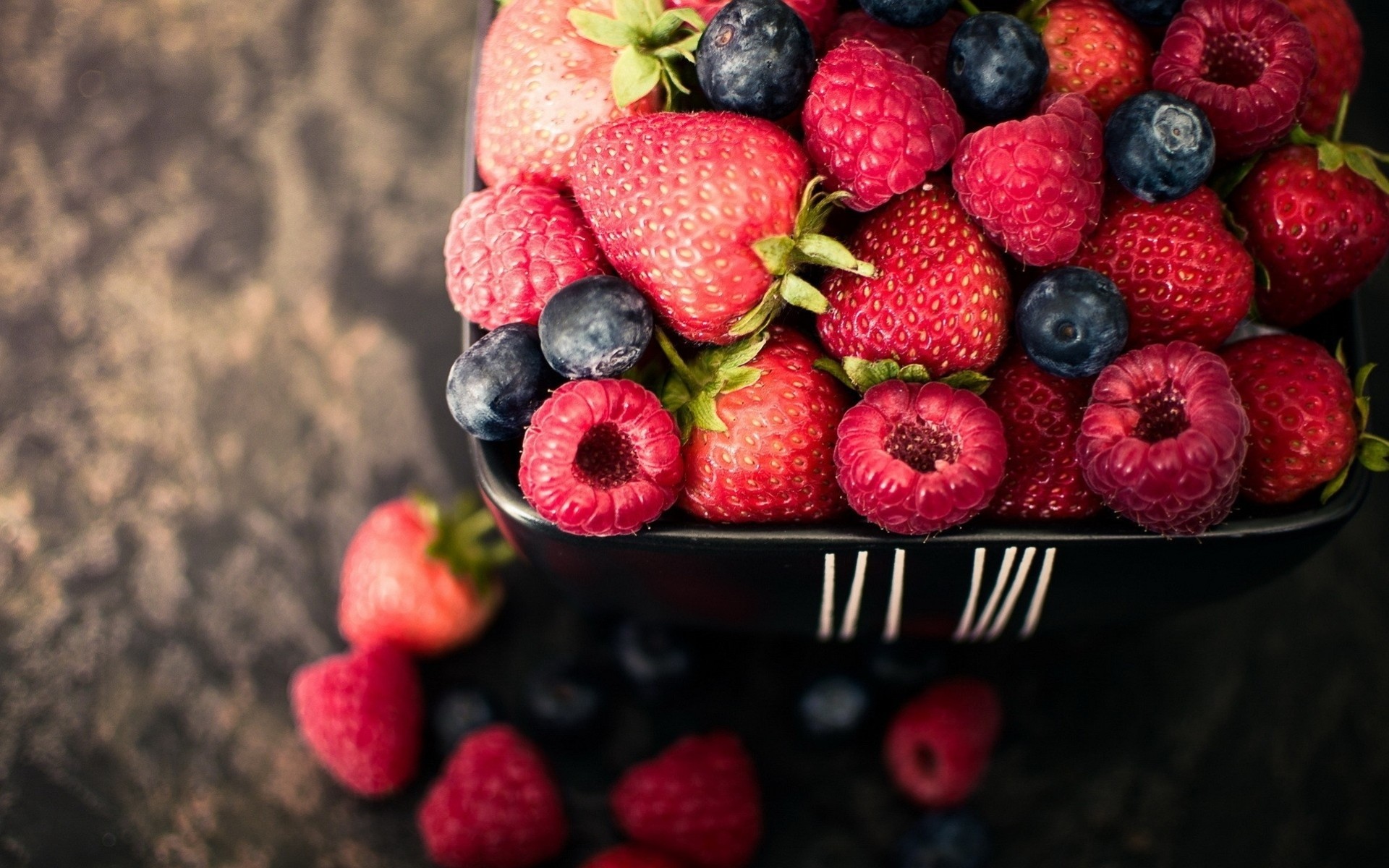 arándanos bayas fresas frambuesas