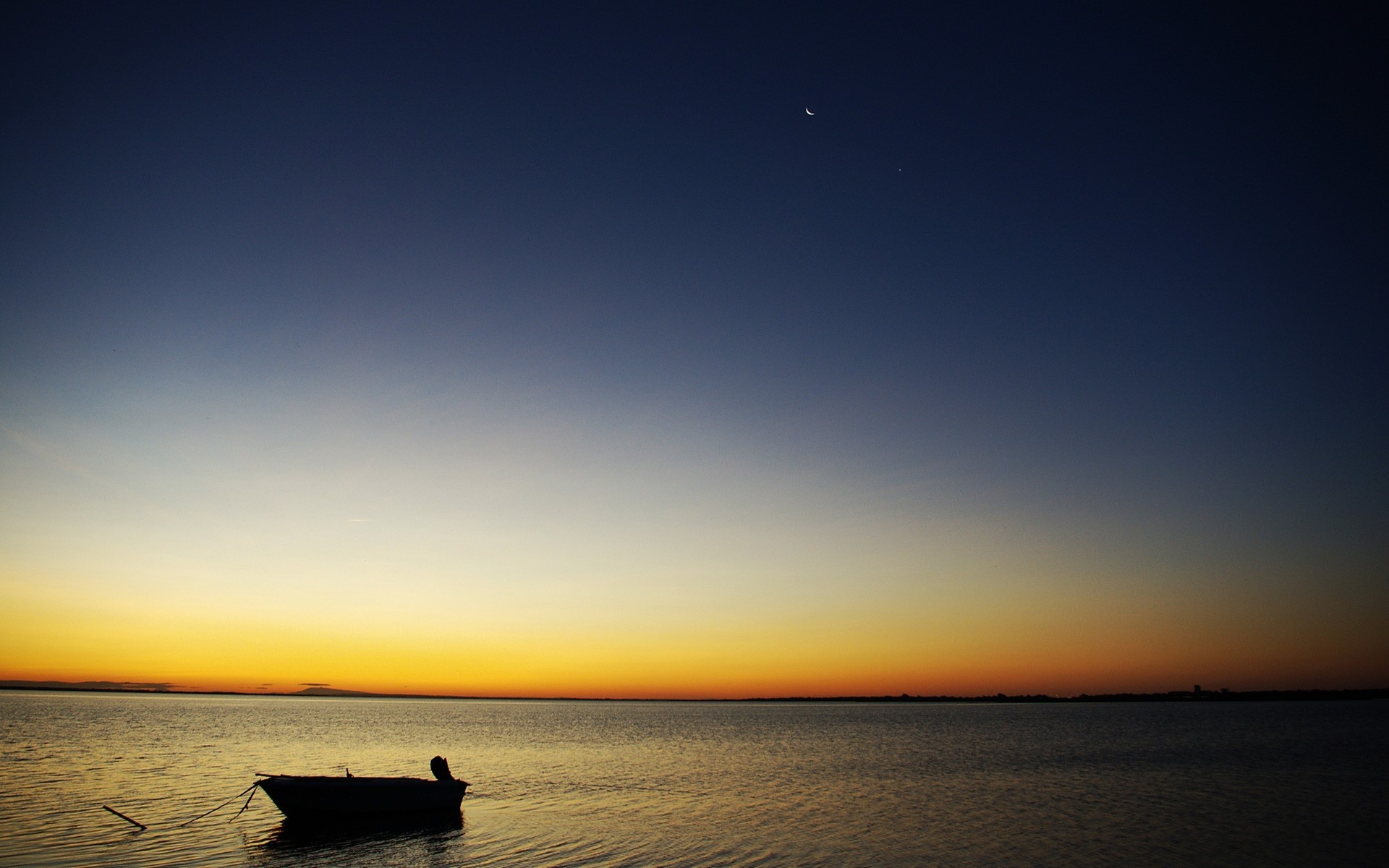 boot sonnenuntergang abend wasser