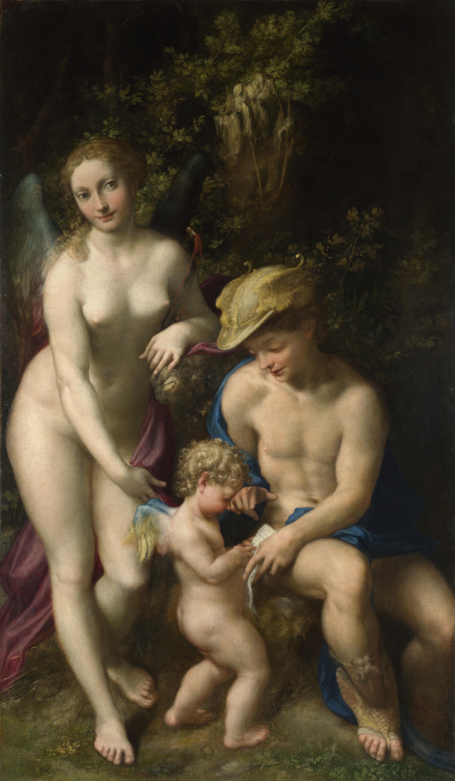 venus with mercury and cupid school of love correggio galleria nazionale di londra correggio venus with mercury and cupid the school of love