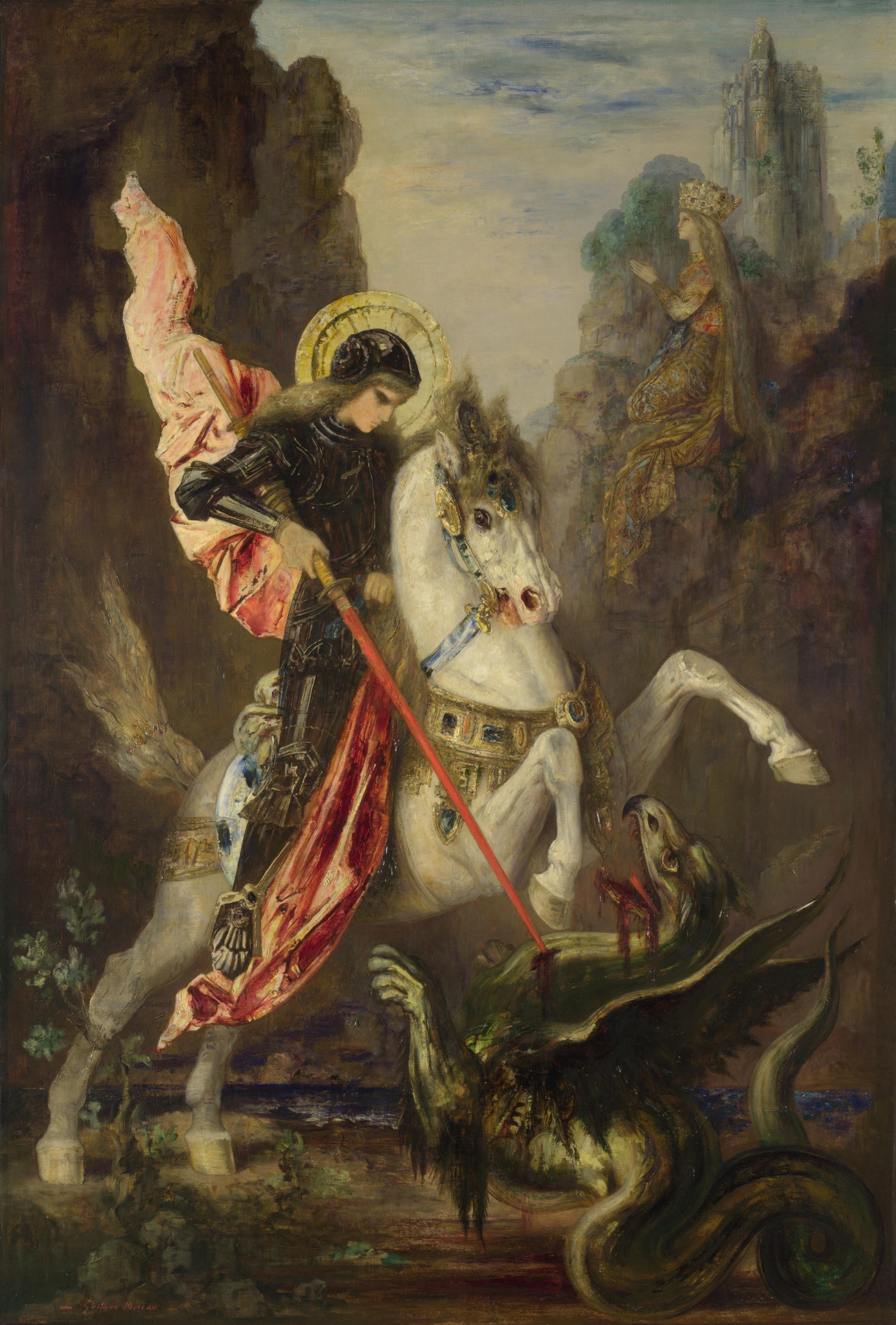 gustave moreau święty jerzy i smok saint george and the dragon londyńska galeria narodowa gustave moreau