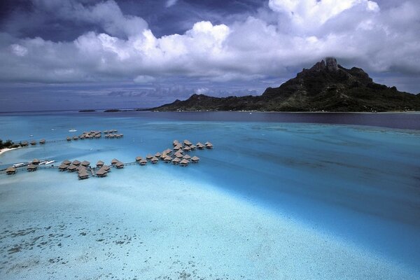 Sea in Bora Bora