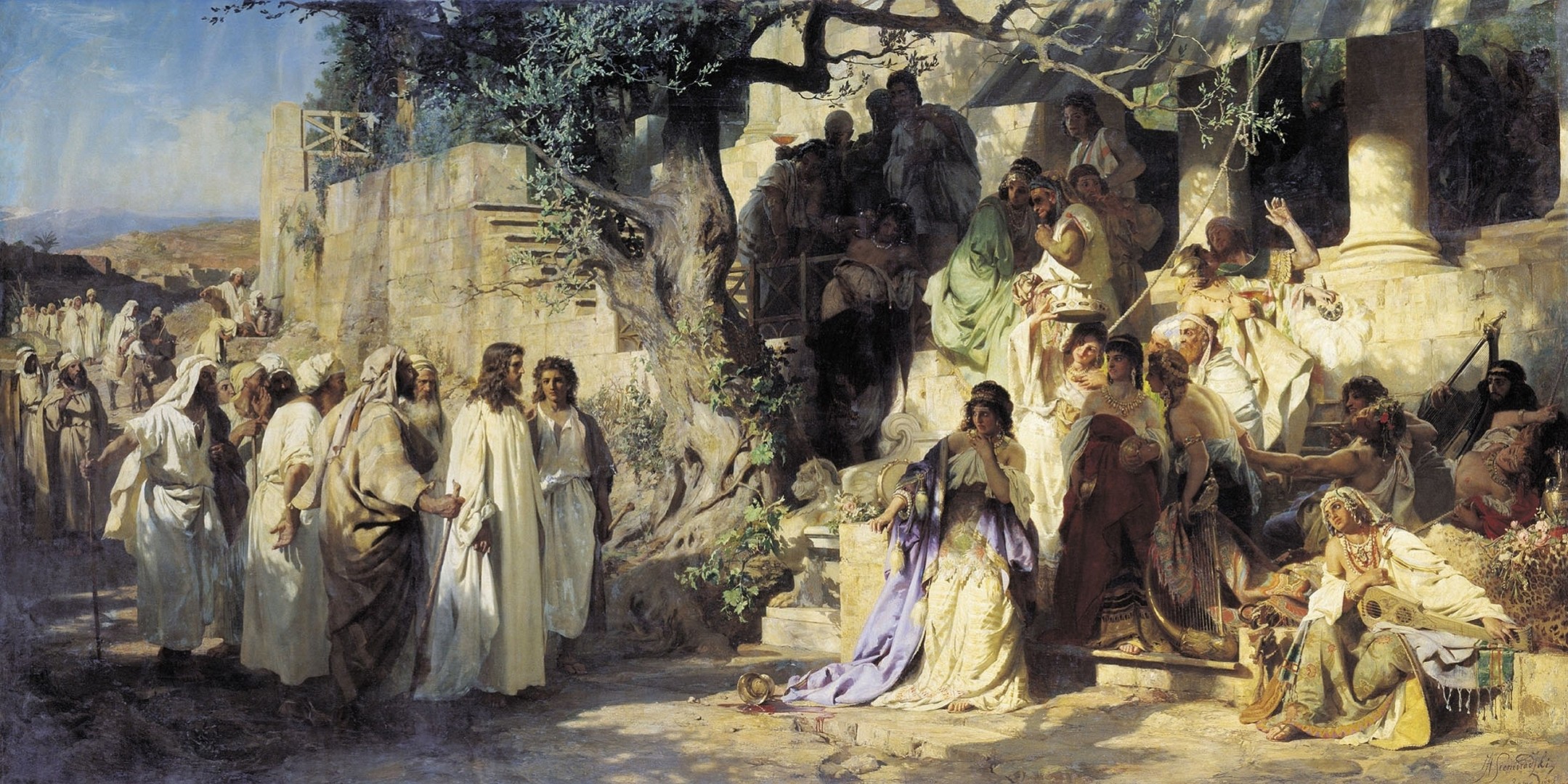 christ semiradsky huile sur toile peinture