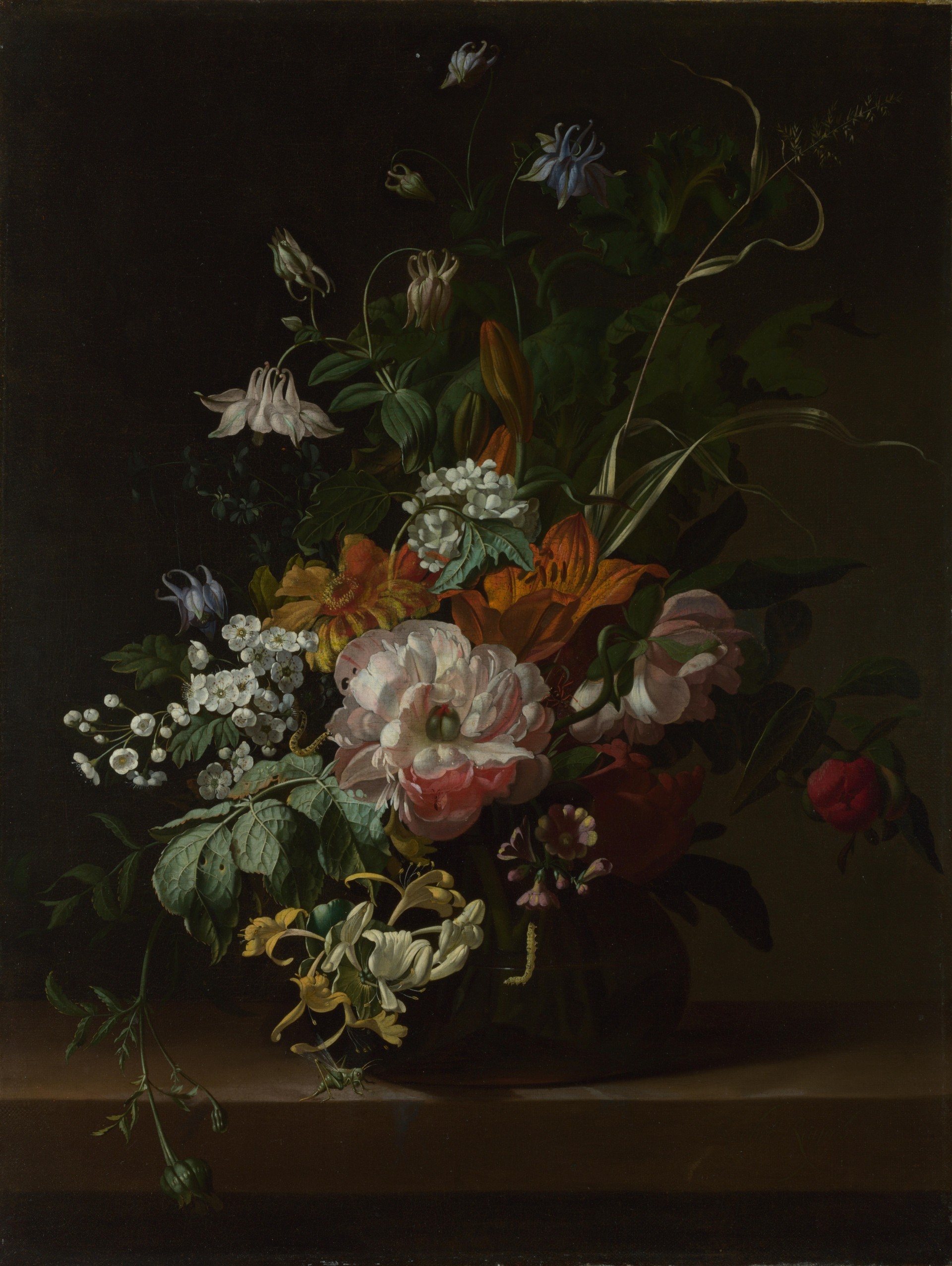 london national gallery fleurs dans un vase