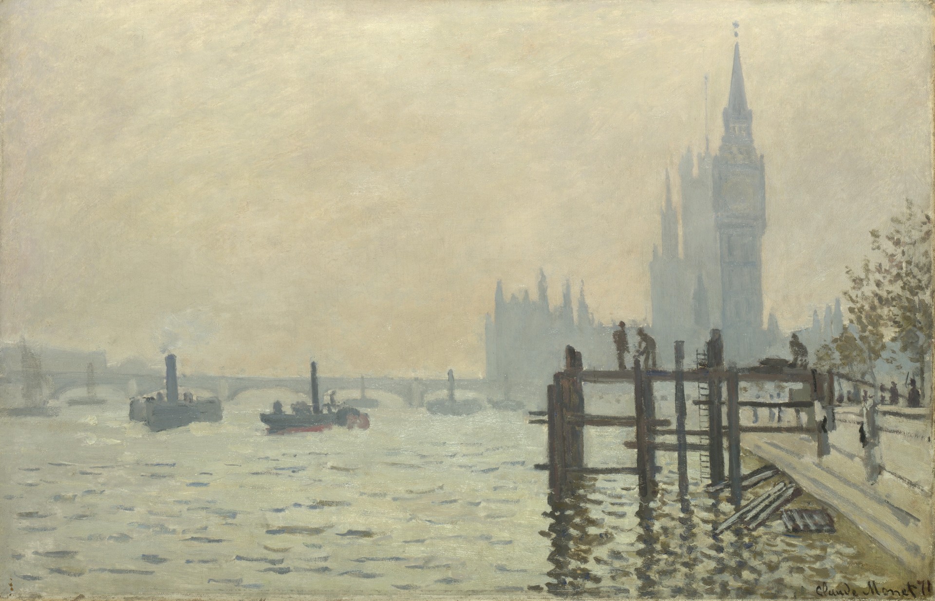 poniżej znajdują się westminster thames london national gallery claude oscar monet - claude monet oscar - thames of westminster poniżej