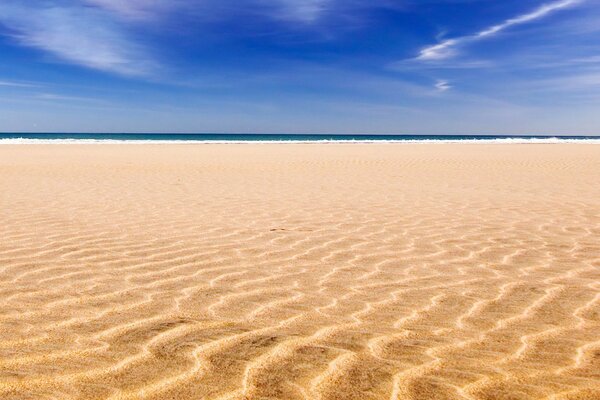 A sea of sand in a hot desert