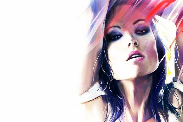 Retrato de la actriz Olivia Wilde