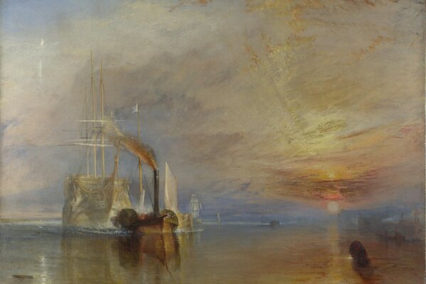 En la galería nacional de Londres una pintura de Joseph Mallord William Turner