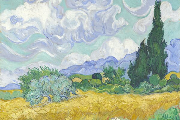 Imagen de van Gogh campo de trigo