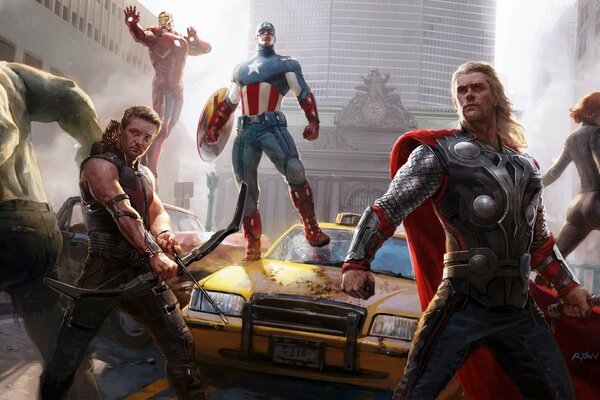 All superheroes in one picture