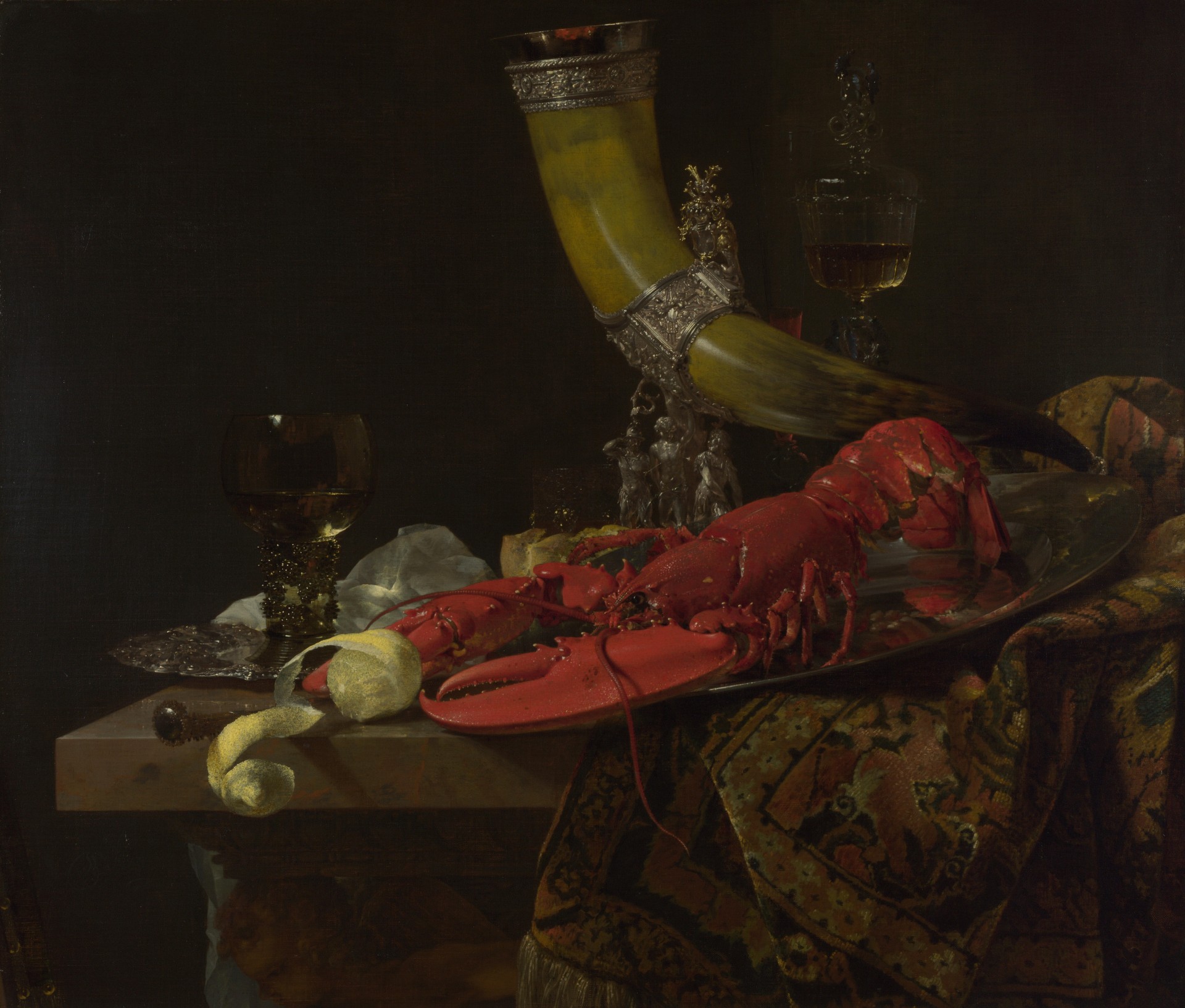 willem kalf natura morta con un corno da bere london national gallery natura morta con un corno da bere willem kalf