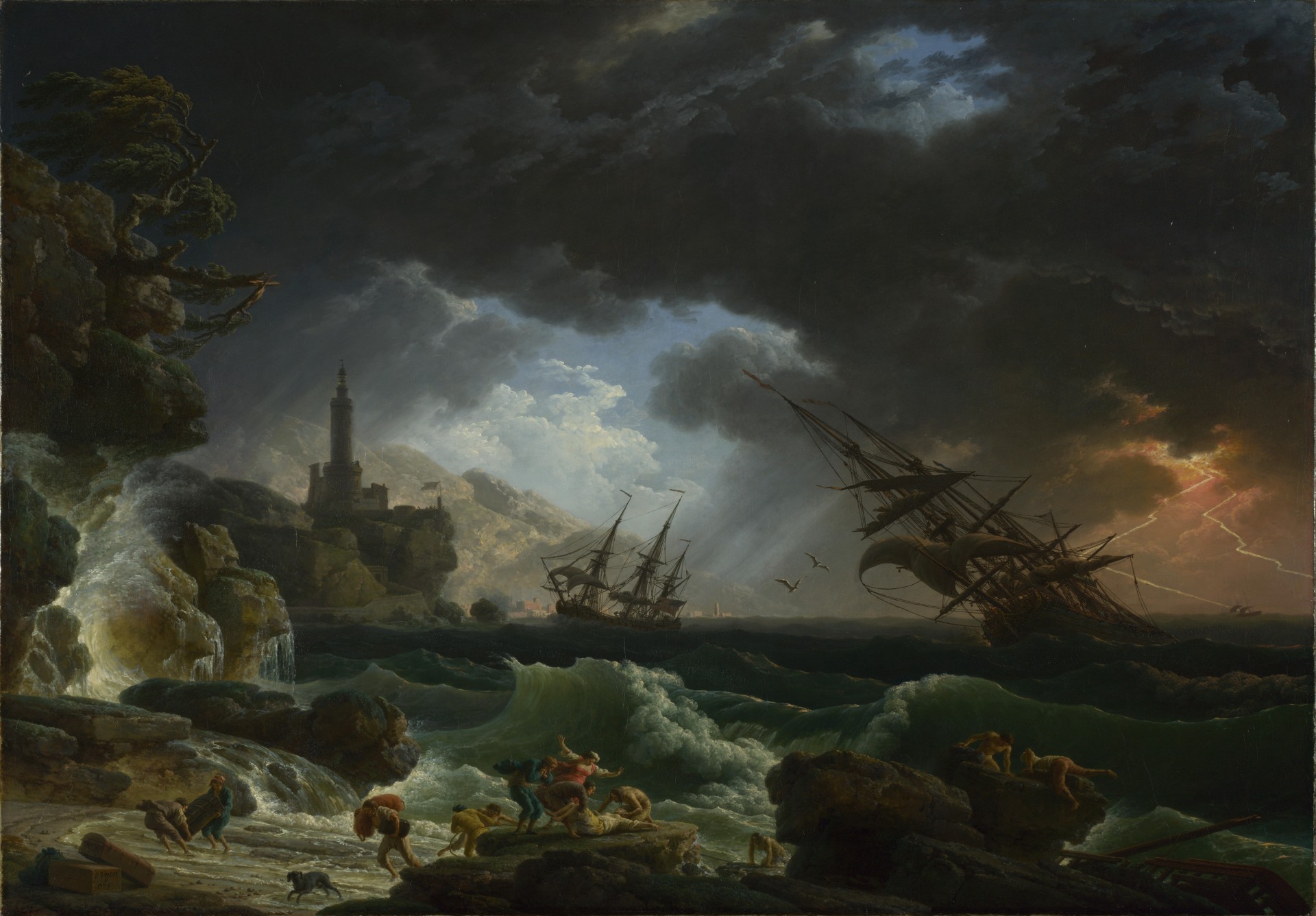 claude-joseph vernet naufrage dans une tempête claude-joseph vernet london national gallery naufrage dans des mers orageuses