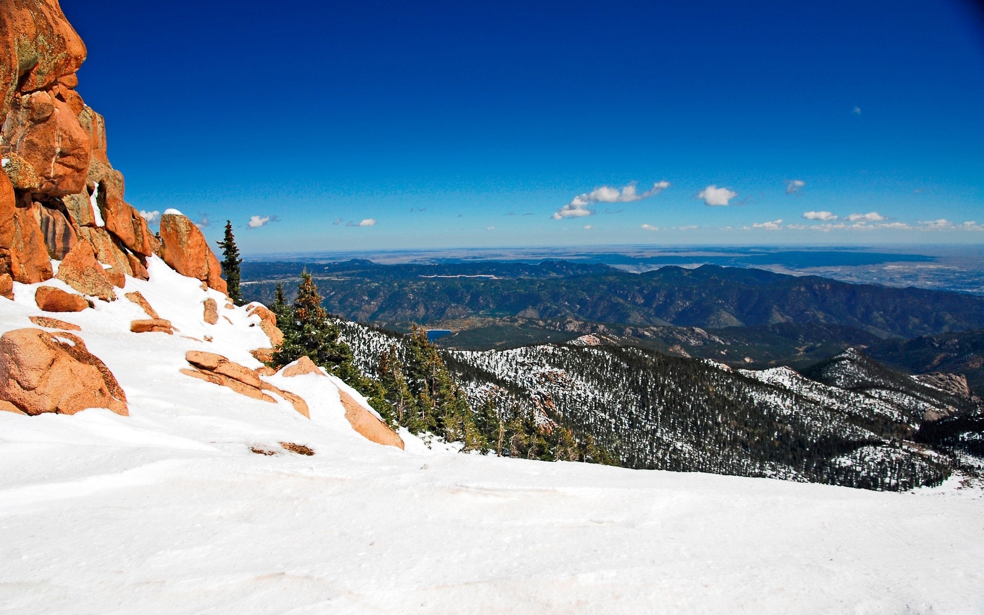 montagnes neige