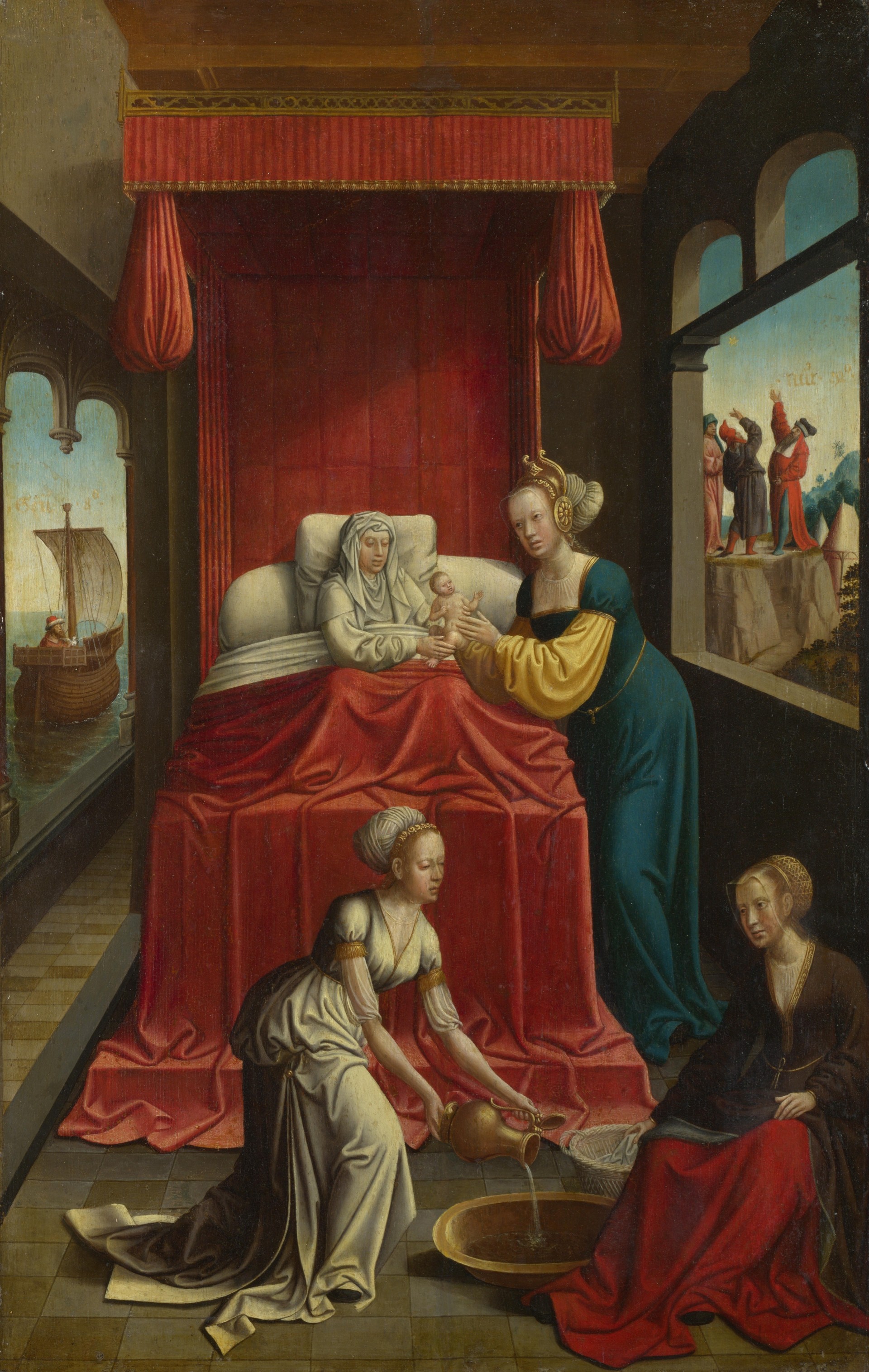 the birth of the virgin dutch nativity of the Blessed Virgin london National Gallery