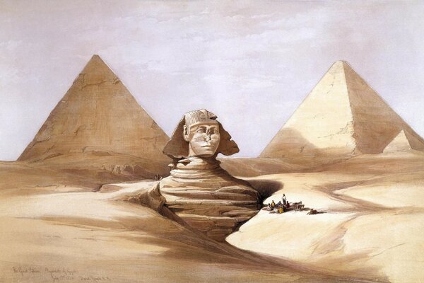 The Pyramid of the Sphinx in Egypt