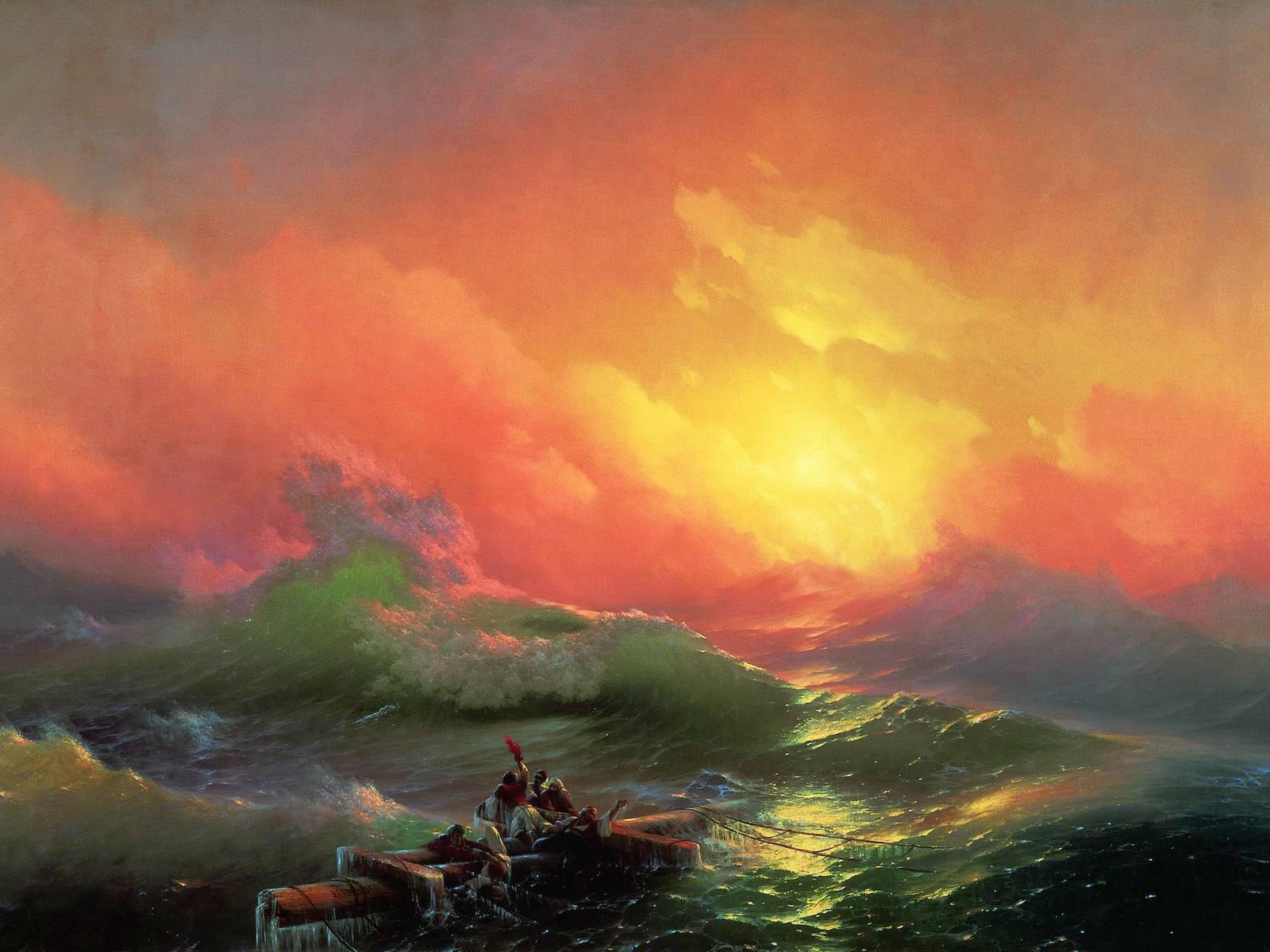 aivazovsky the ninth wave sea storm