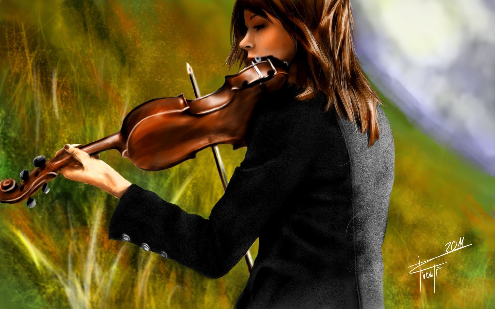 lindsey stirling violín pintura dibujo