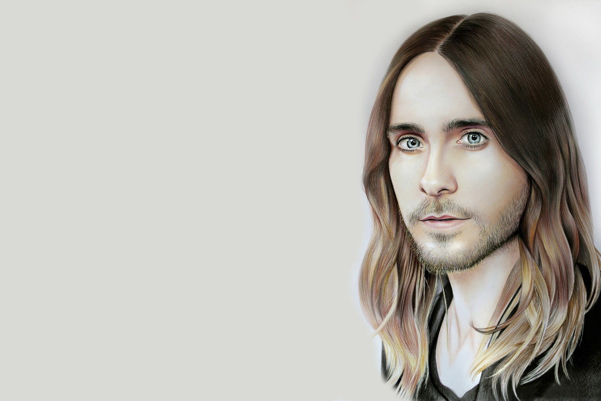 jared leto porträt zeichnung