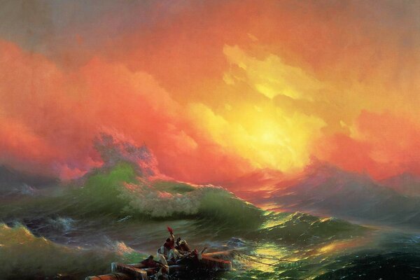 Pintura de Aivazovsky el noveno eje 