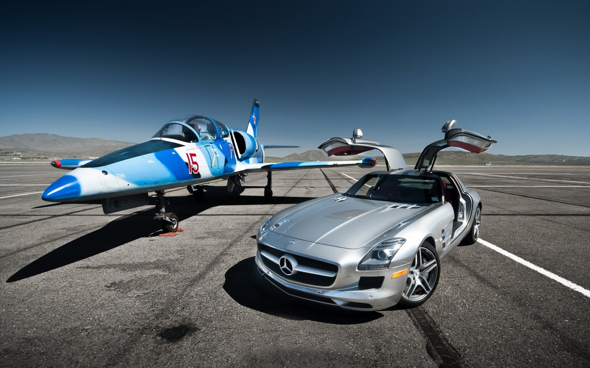 mercedes-benz sls amg aero l-39 albatros samolot