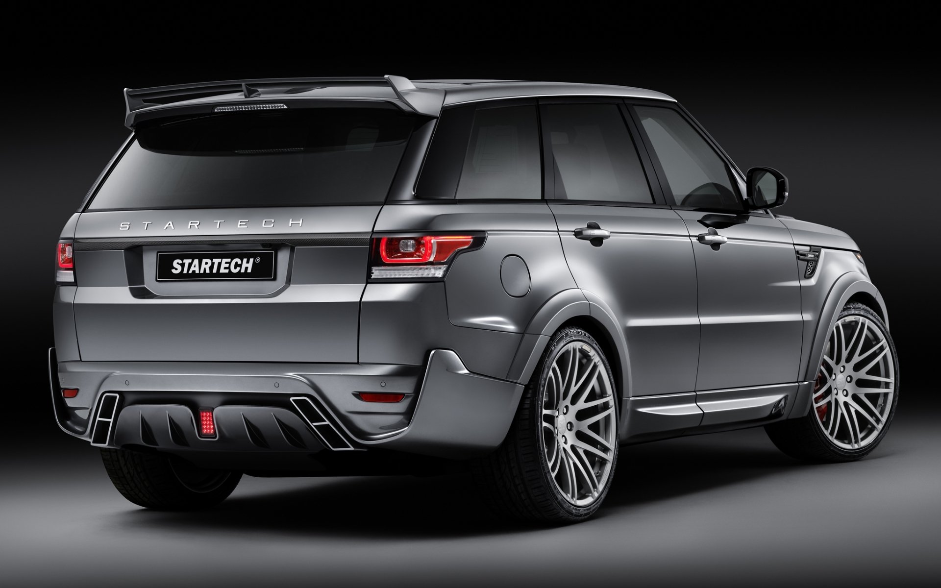 tartech land rover range rover sport ranged rover sports jeep suv tuning rear view background