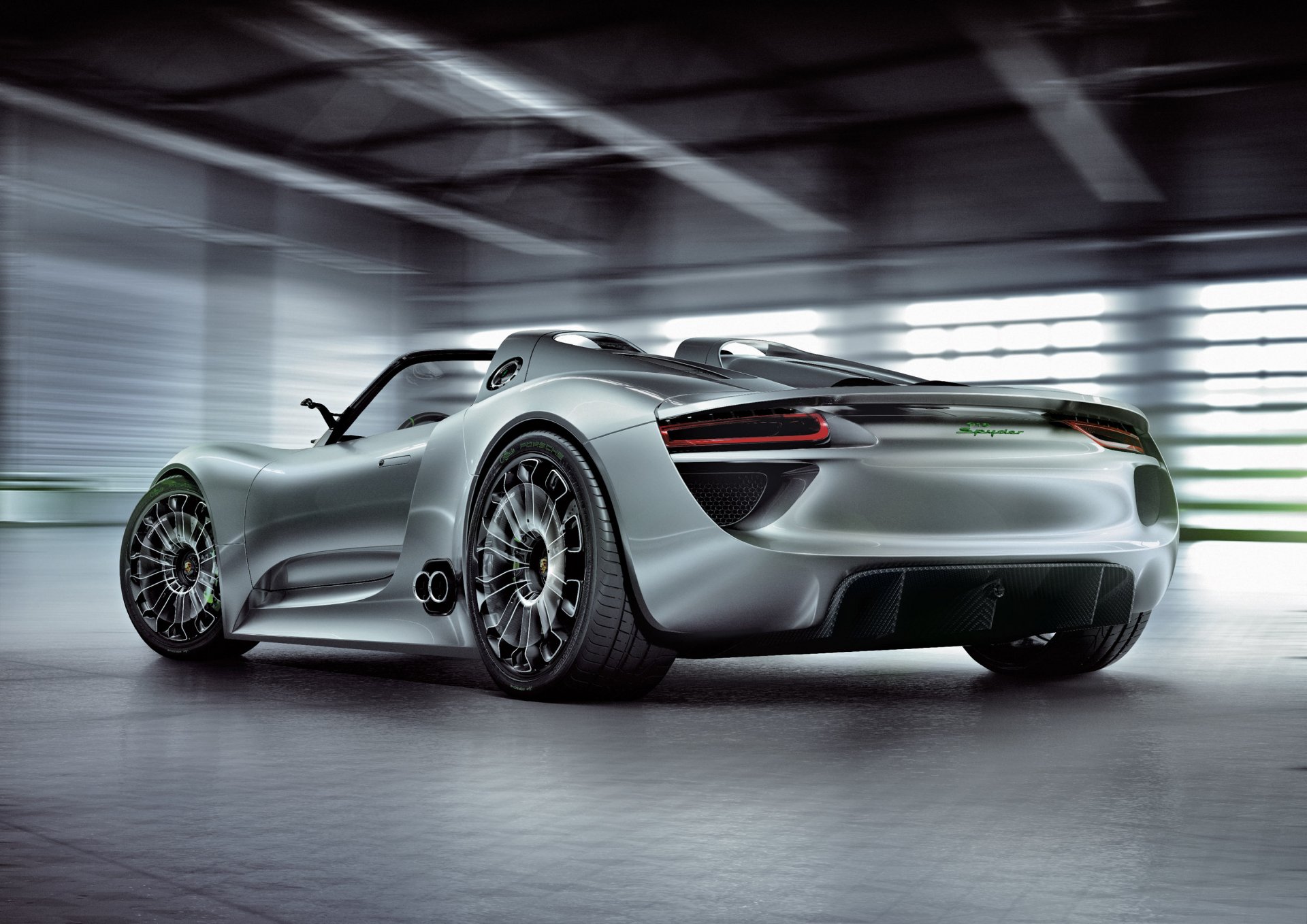 porsche spyder concept samochód tył piękny concept