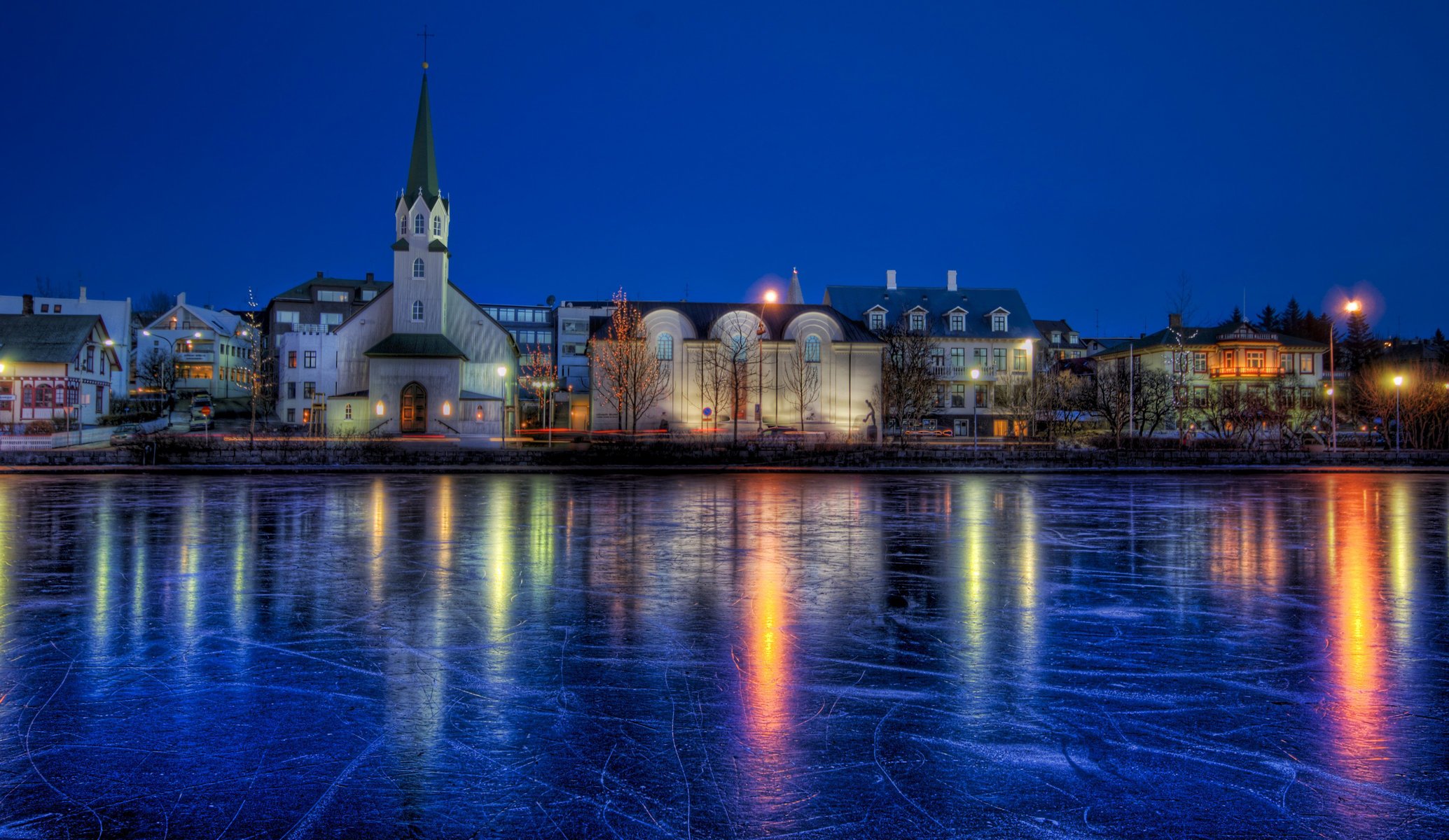 ice iceland reykjavik winter