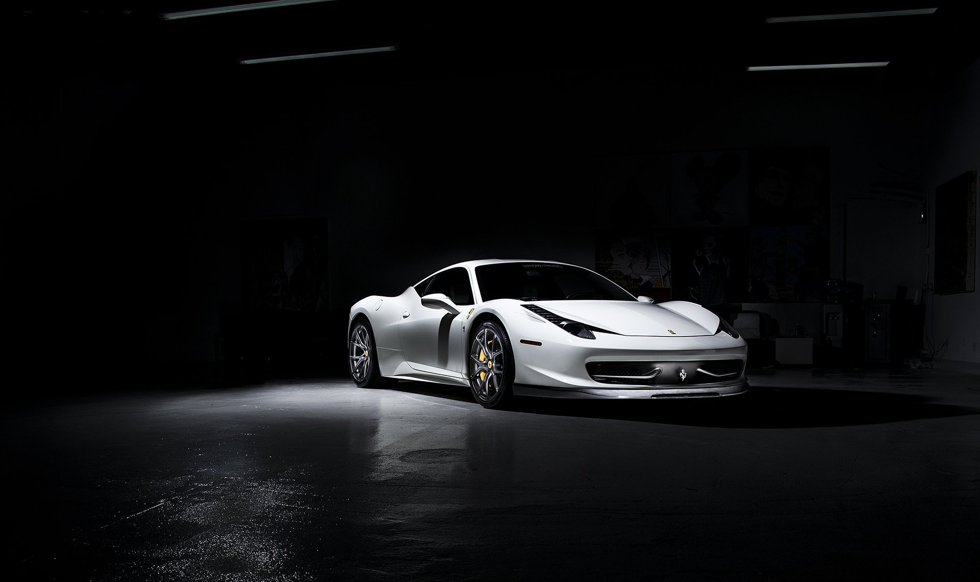 ferrari 458 italia white ferrari italy light