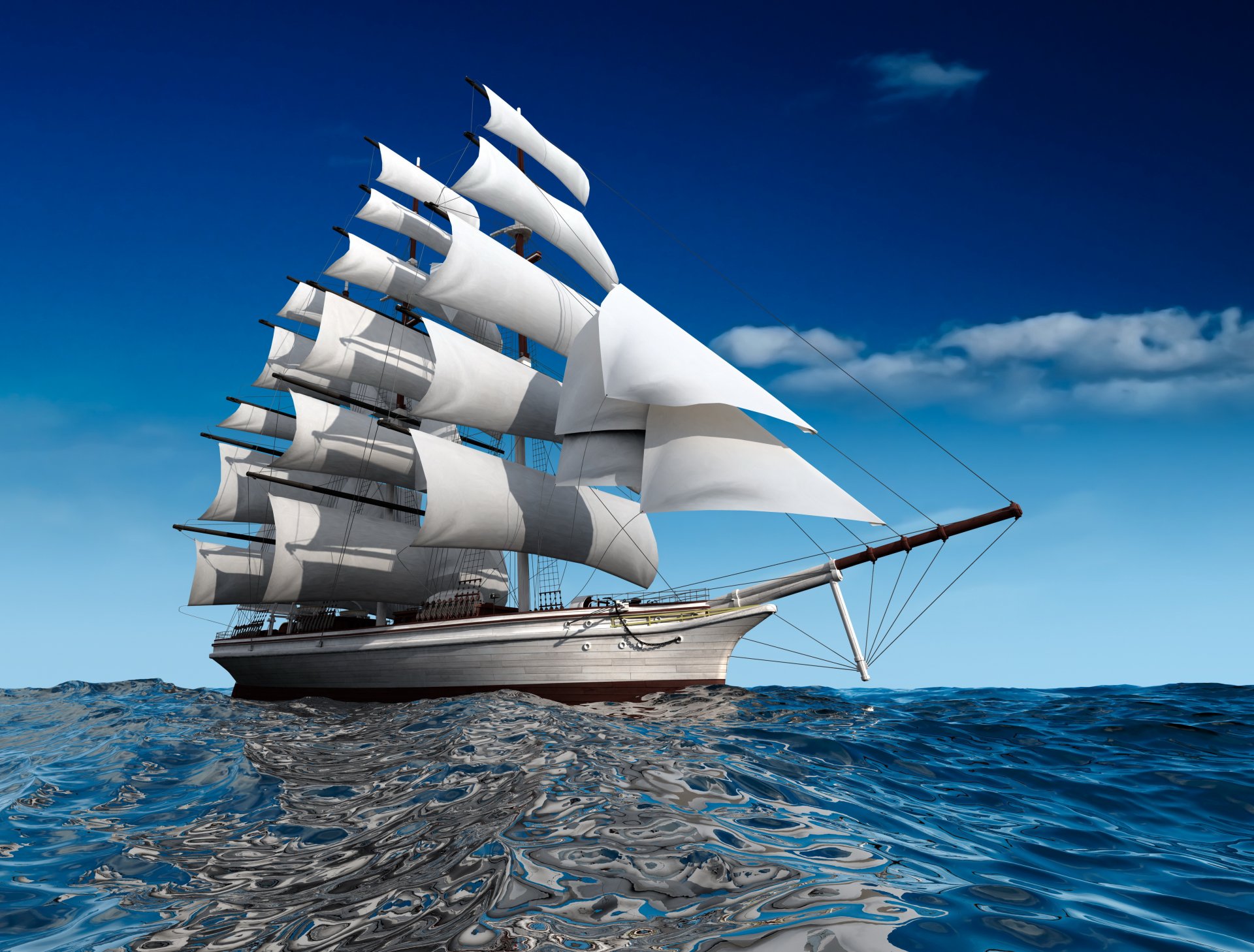 hips sailing sea miscellaneous 3d graphics photo