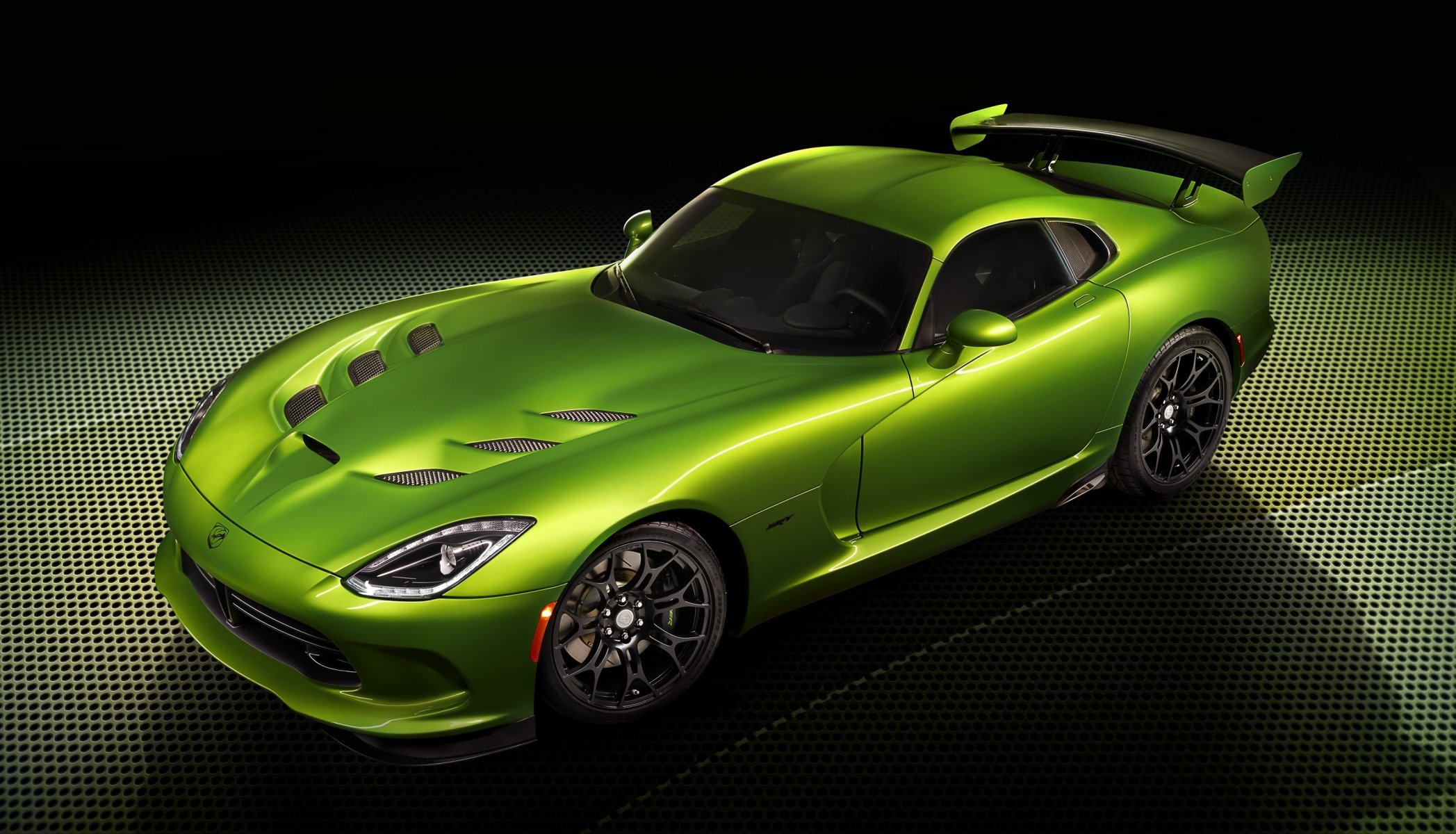 dodge srt viper car tuning green supercar