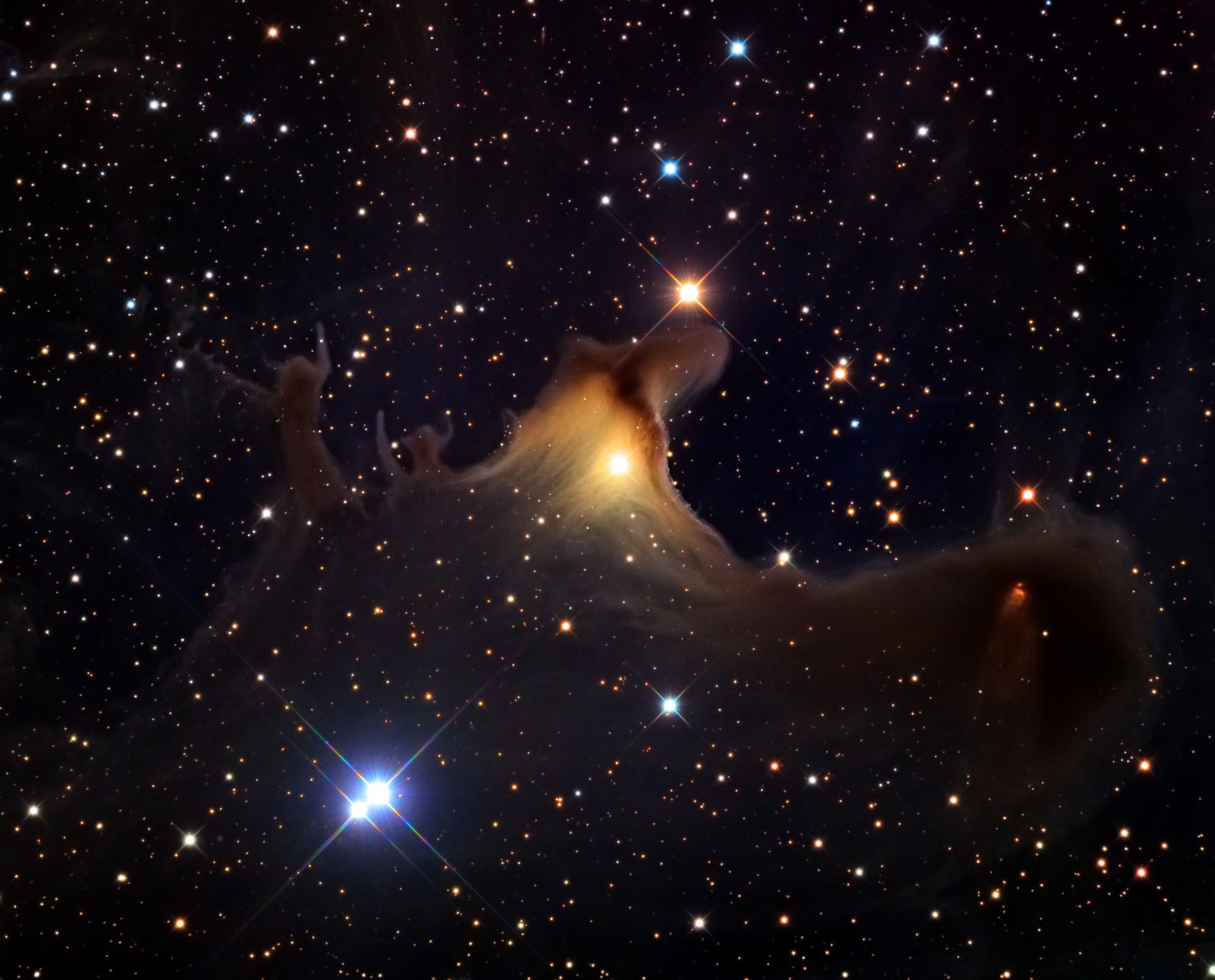 dust vdb 141 sh2-136 tsefey constellation nebula