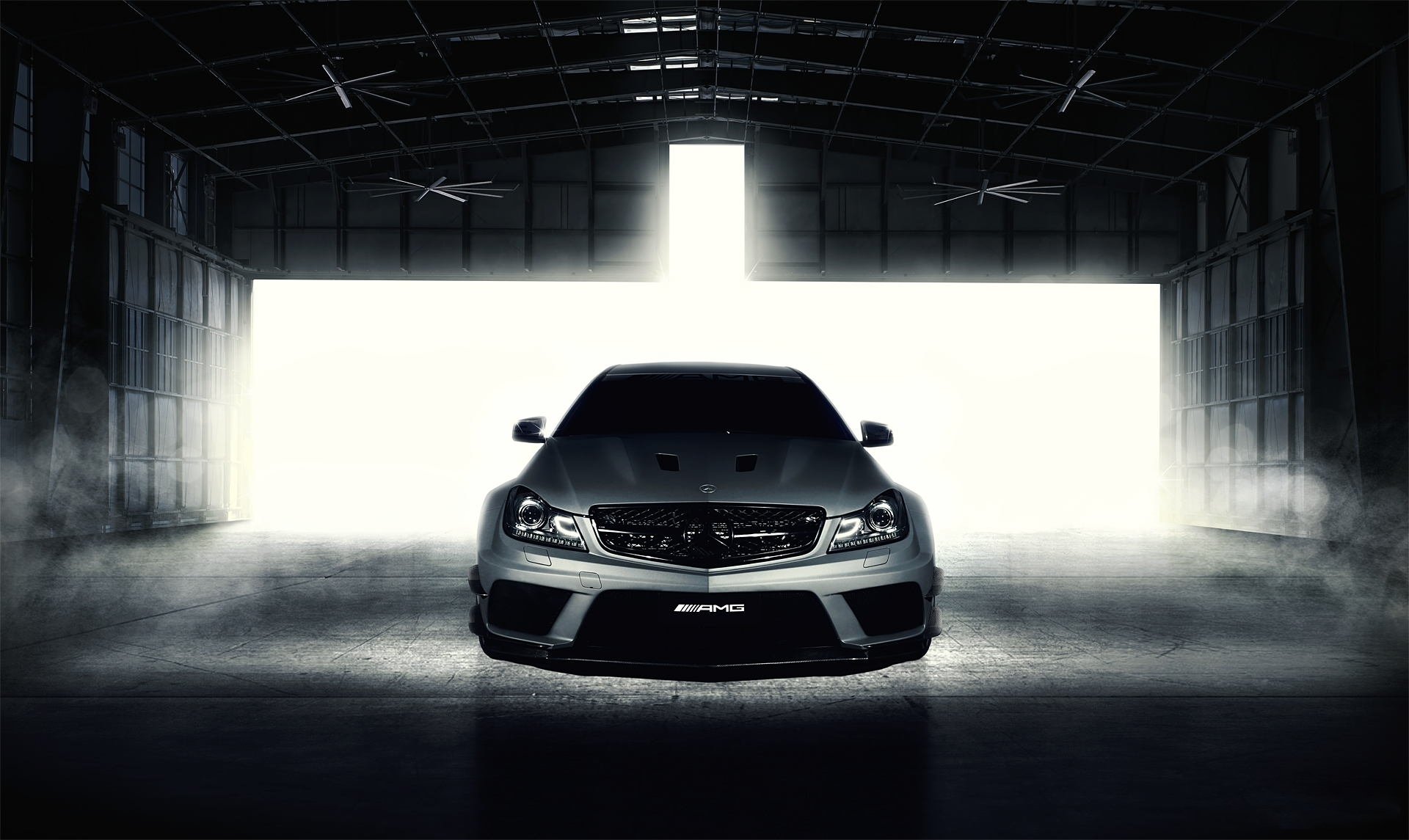 mercedes-benz c-klasse c63 amg black series silver front fernandez world photos mercedes benz silver hangar