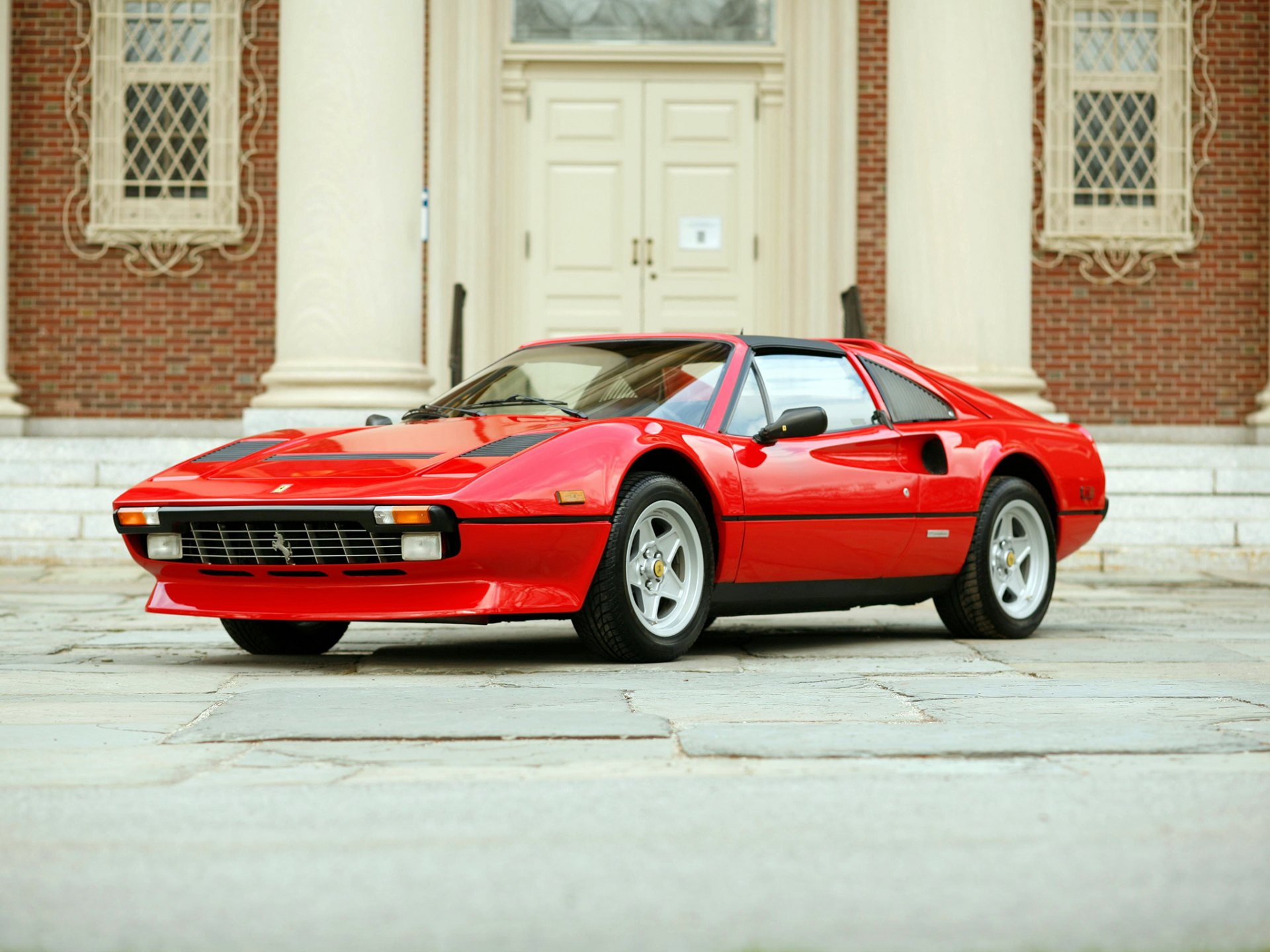 ferrari classic red drives curiosity