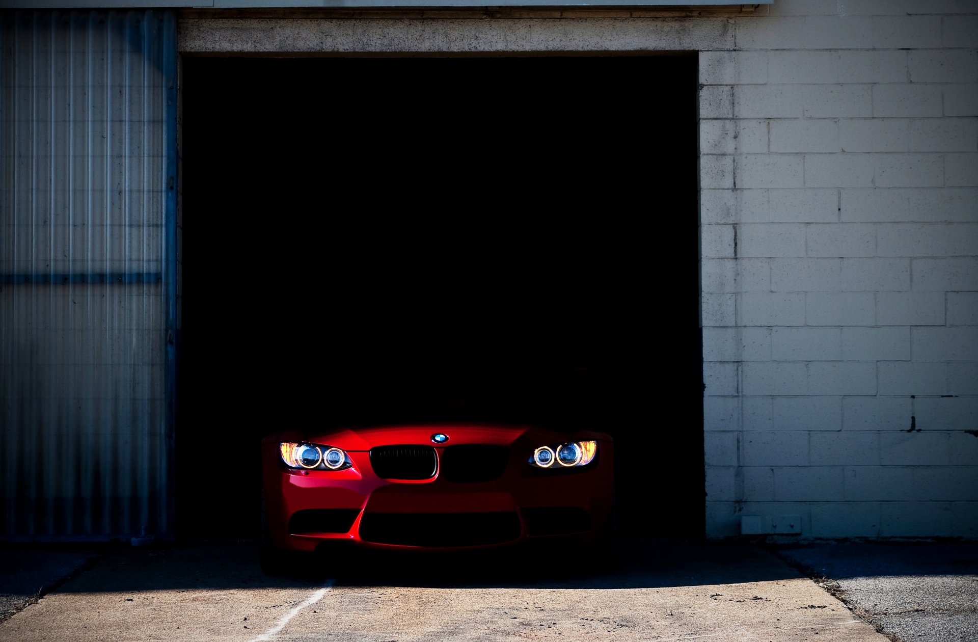 bmw e92 m3 bmw samochód reflektory garaż